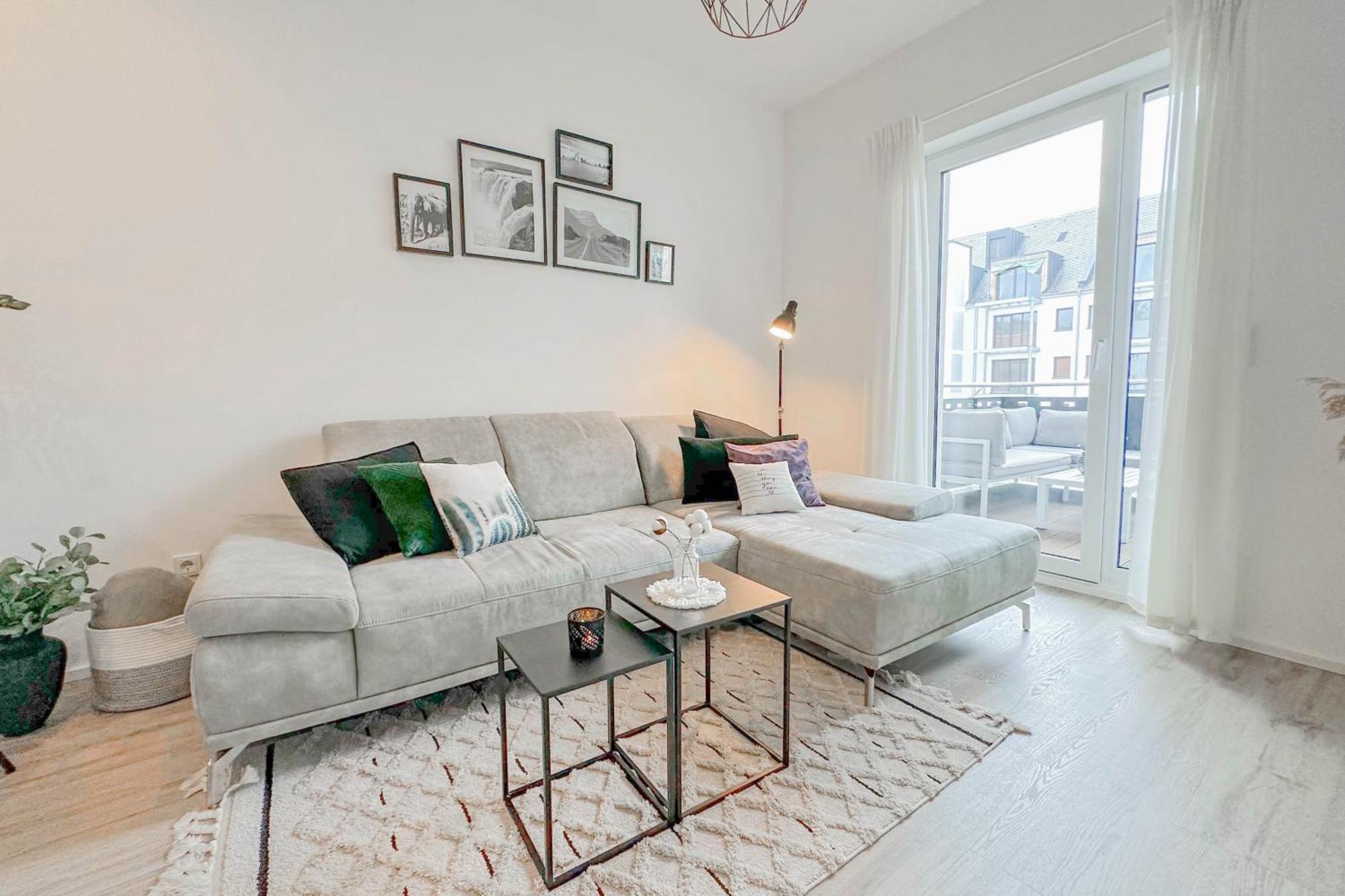 Modernes Trierer Cityloft Mit Grossem Balkon Exterior foto