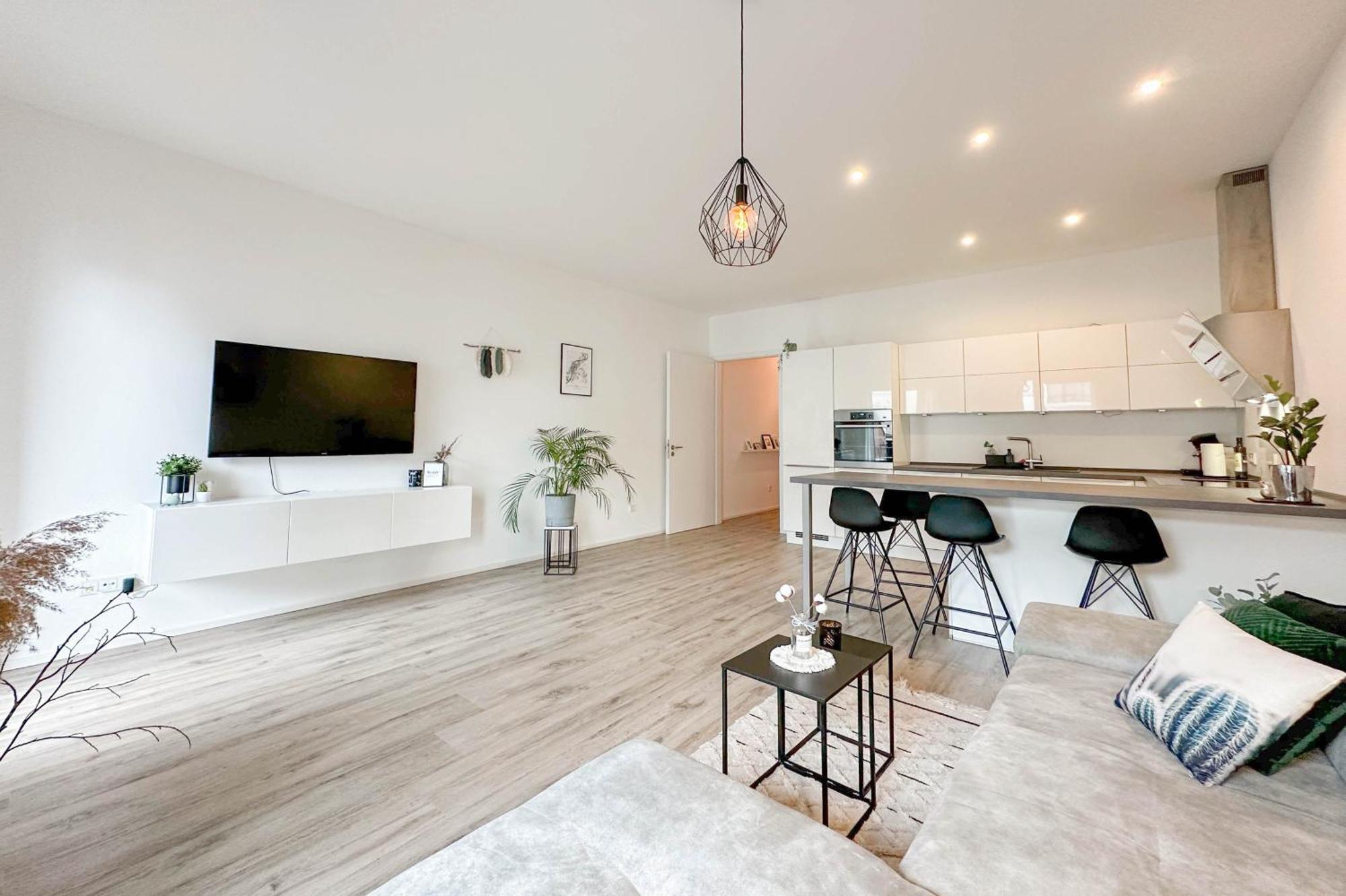 Modernes Trierer Cityloft Mit Grossem Balkon Exterior foto
